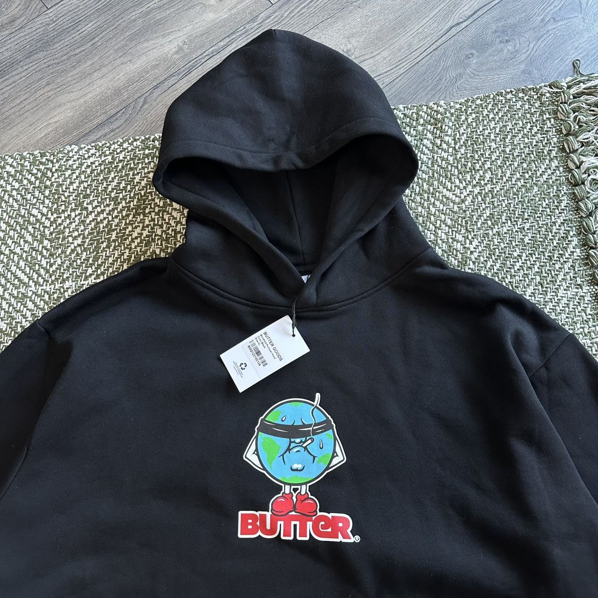 Butter Goods BUTTER GOODS Blindfold Pullover Black Hoodie Size US XL / EU 56 / 4 - 2 Thumbnail