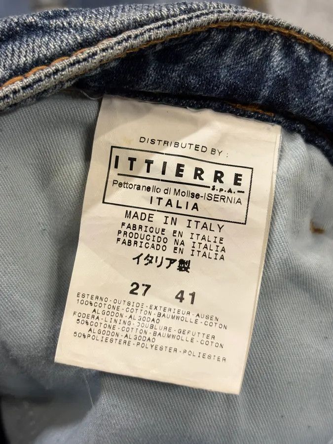 Just Cavalli SS2005 Cavalli Blue Embroidered Distressed Denim Jeans Size 26" / US 2 / IT 38 - 10 Thumbnail