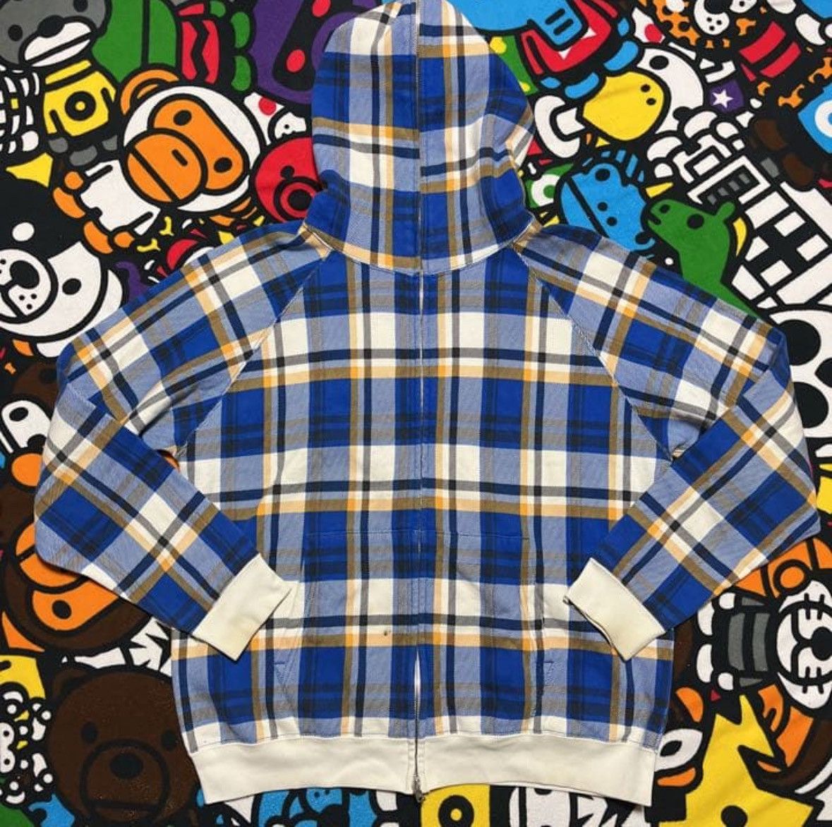 Bape Bape Maebashi Limited Edition Plaid Full Zip Hoodie Size US M / EU 48-50 / 2 - 1 Thumbnail