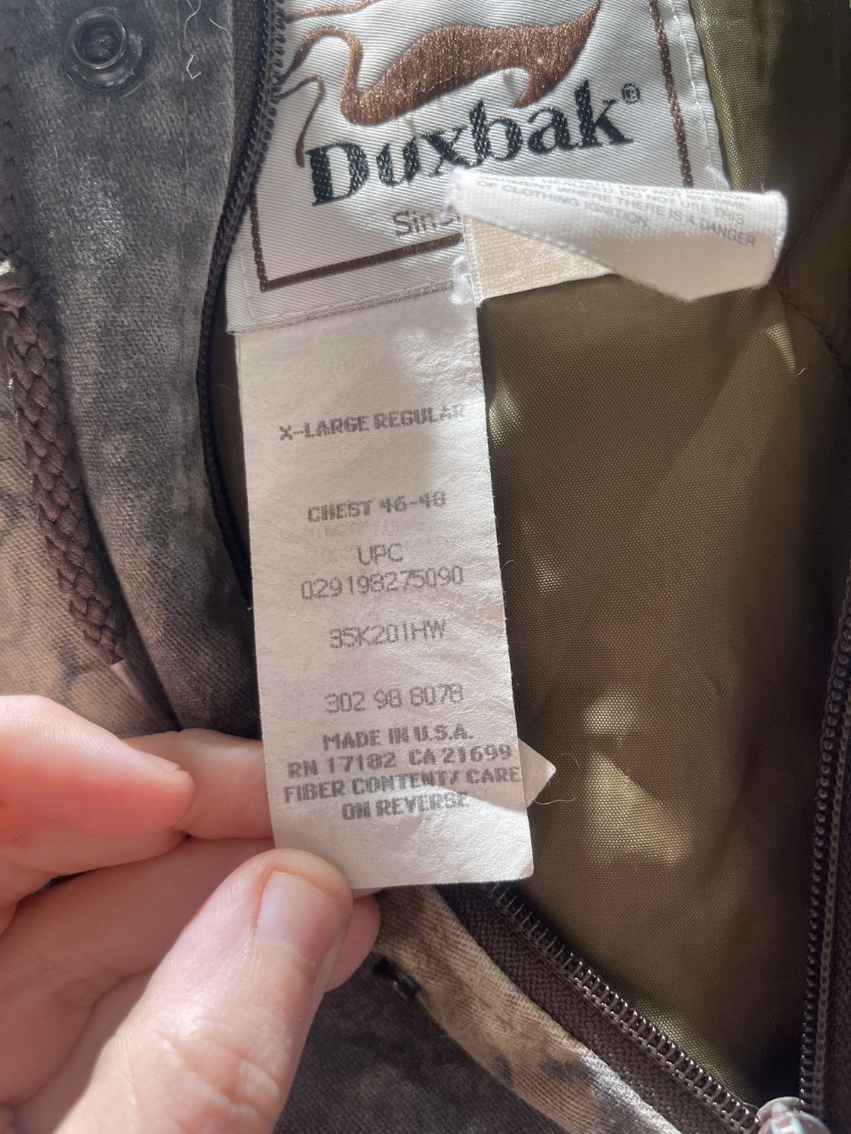Other DUXBAK RealTree Camo Hunting Jacket Men's Size XL Size US XL / EU 56 / 4 - 4 Thumbnail