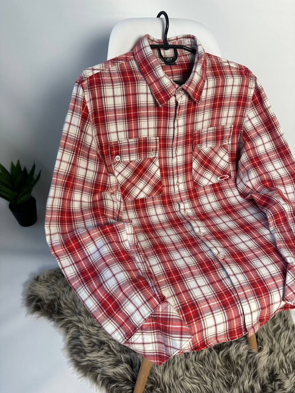 Oakley × Vintage 90’s Vintage Oakley Lumberjack Shirt Size US M / EU 48-50 / 2 - 2 Thumbnail