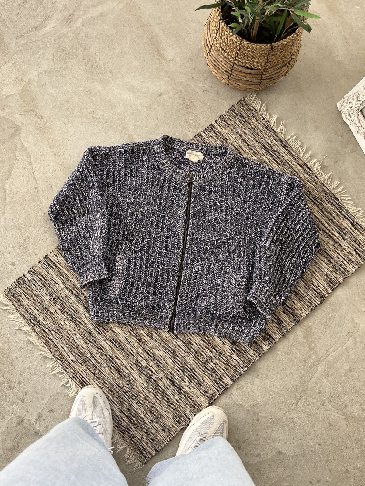 Denim & Supply Ralph Lauren Vintage Polo Ralph Lauren Denim Supply Blue Knit Cardigan Size L / US 10 / IT 46 - 1 Thumbnail