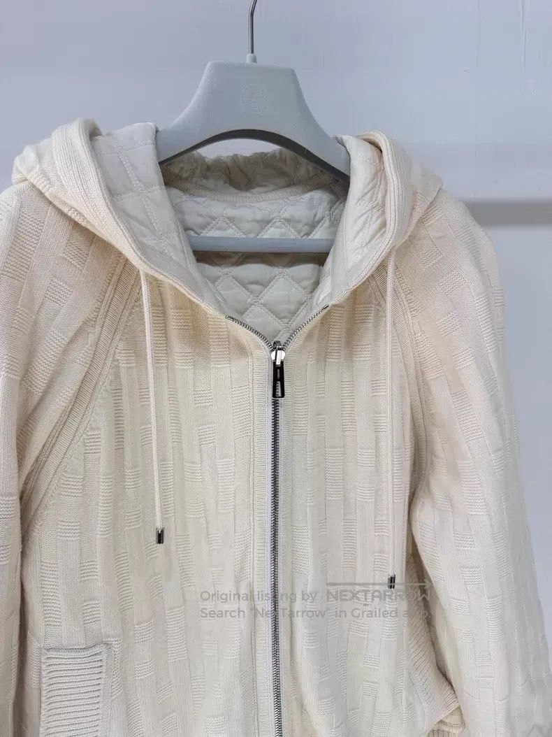 Hermes Hermes Cream white H logo full logo wool double-sided coat Size XXS / US 00 / IT 34 - 4 Thumbnail