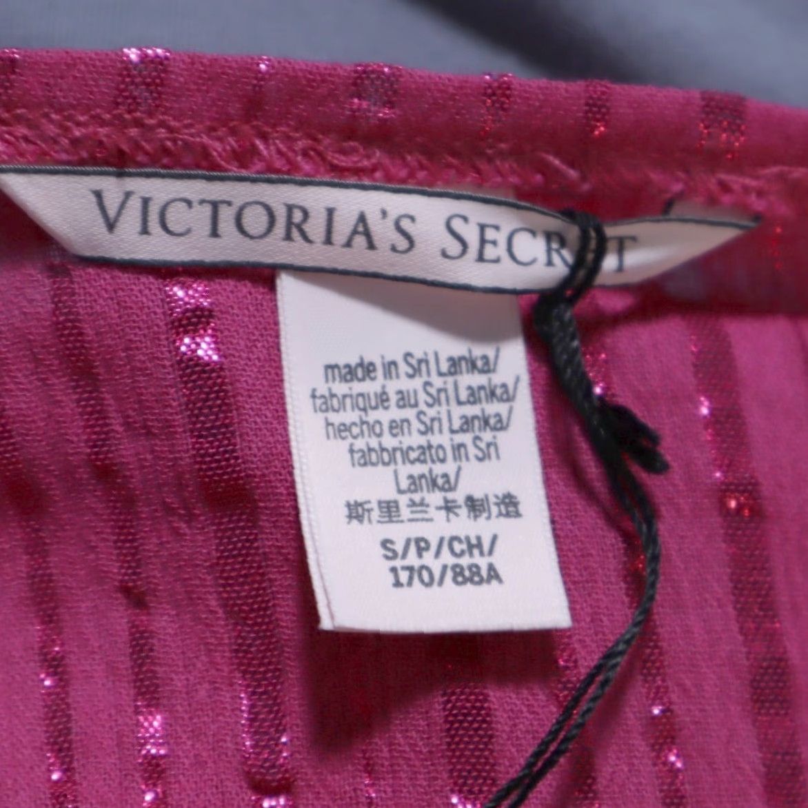 Victoria's Secret VINTAGE Victoria's Secret Lace Sheer Robe Solid V-Neck Tank Top Pink Women's S Size ONE SIZE - 5 Thumbnail