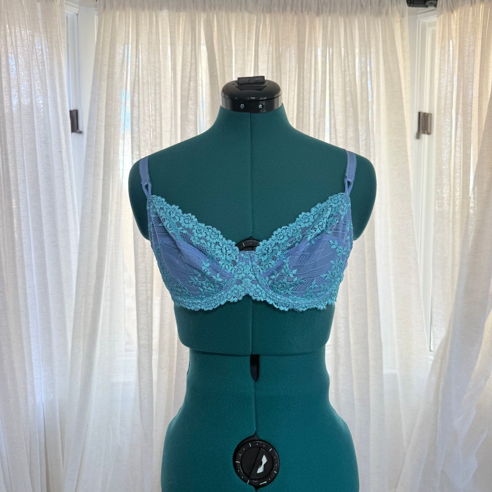 Other Wacoal Blue & Aqua Lace Bra | Sz 34C Size ONE SIZE - 2 Thumbnail