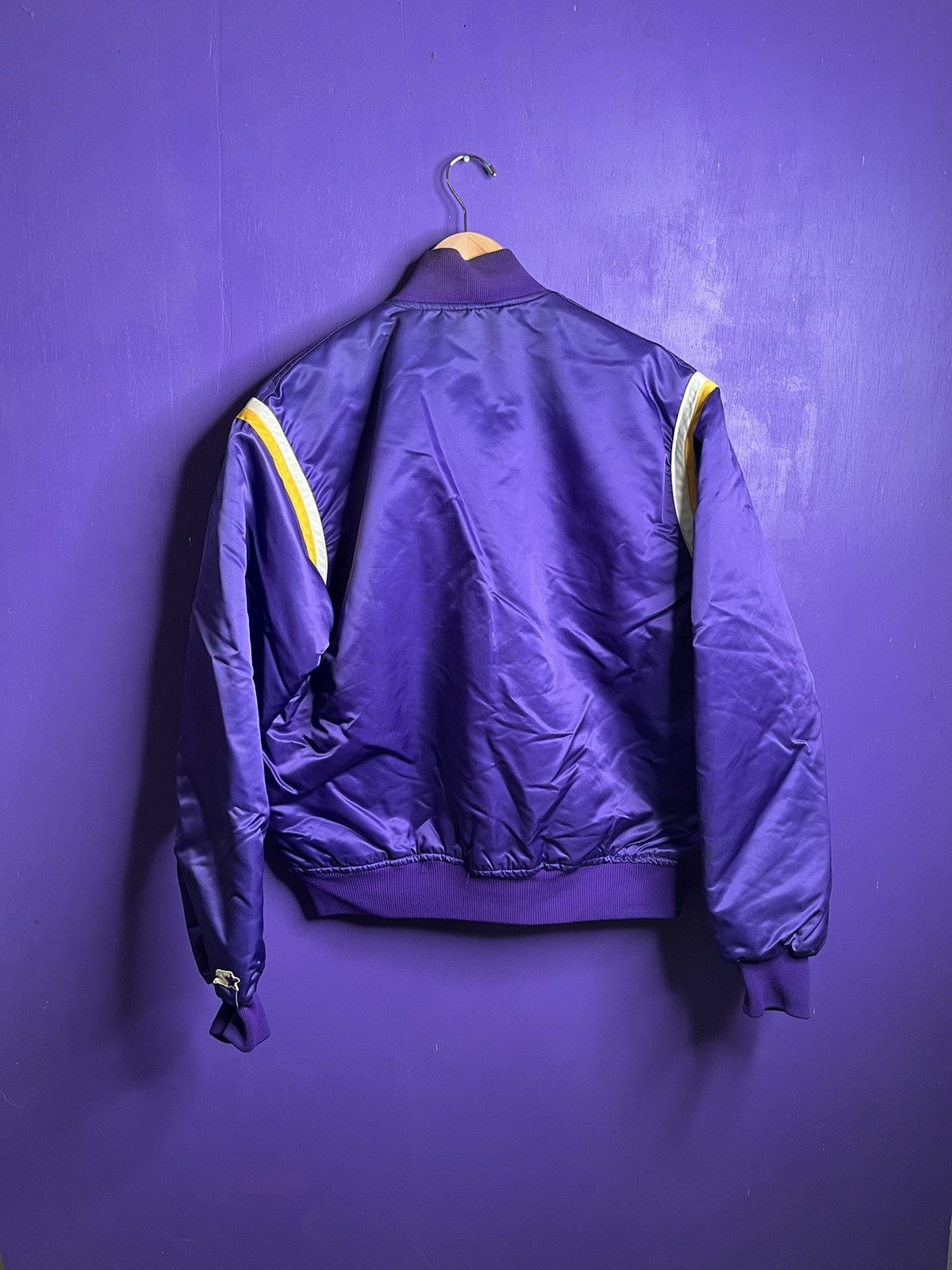 NBA × Starter × Vintage Vintage 80s Los Angeles lakers Darwin satin jacket Size US L / EU 52-54 / 3 - 2 Thumbnail