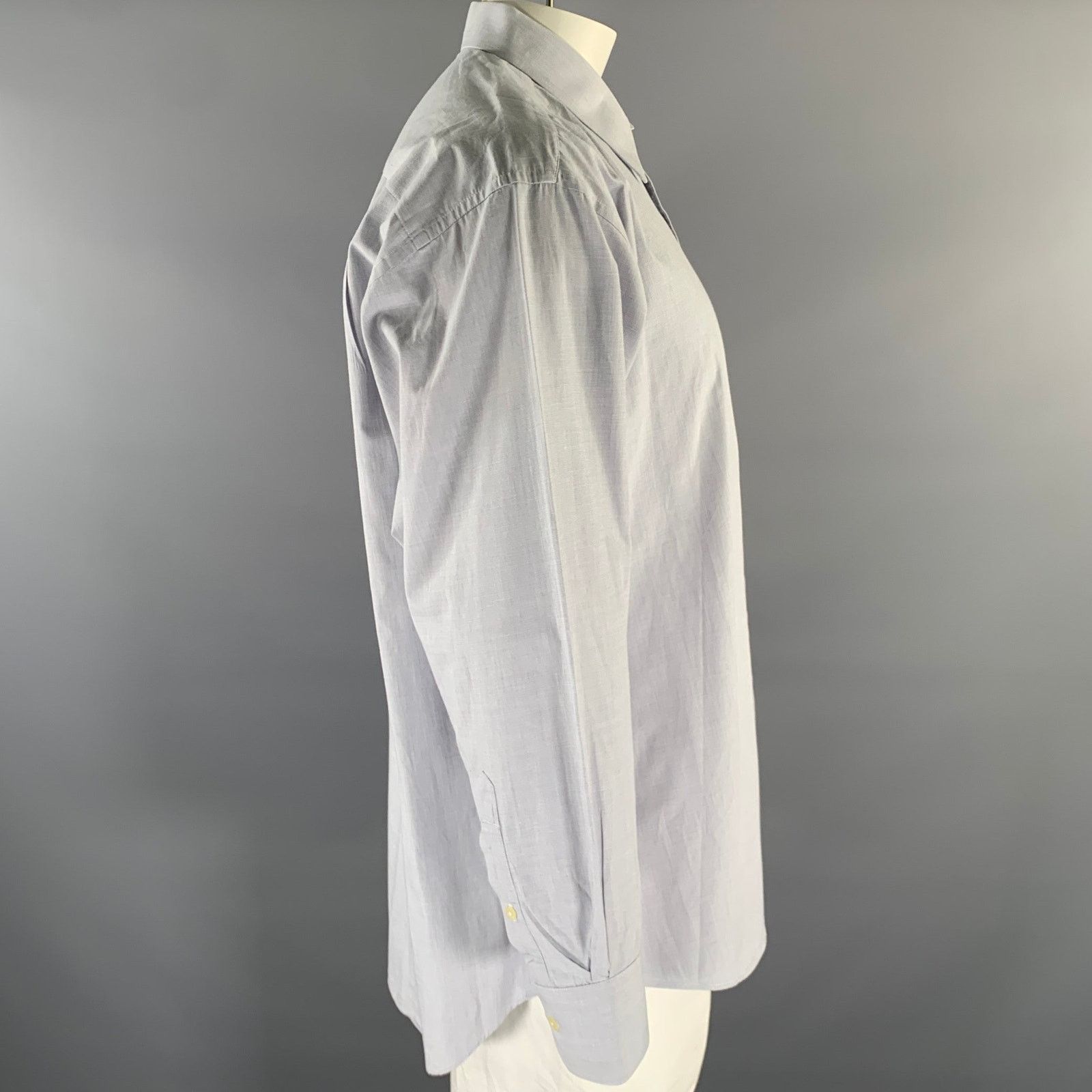 Dior Size XL Grey Heather Cotton Vintage Long Sleeve Shirt Size US XL / EU 56 / 4 - 3 Thumbnail