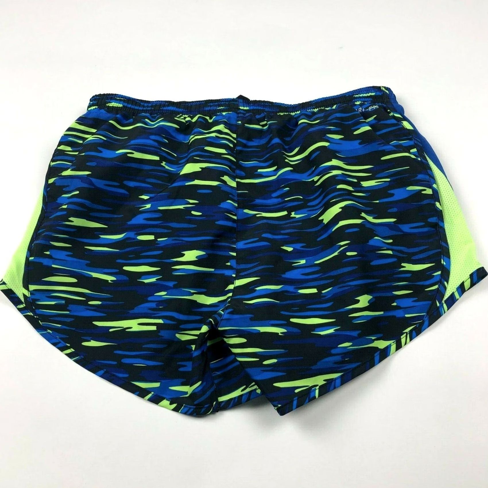 Nike Nike Dri-FIT Womens Shorts Walking Exercise Athletic 28W Small Tag Size S Blue Geometric 10in Inseam EUC Shoes Activewear Mens Girls Womens Size 28" / US 6 / IT 42 - 2 Thumbnail