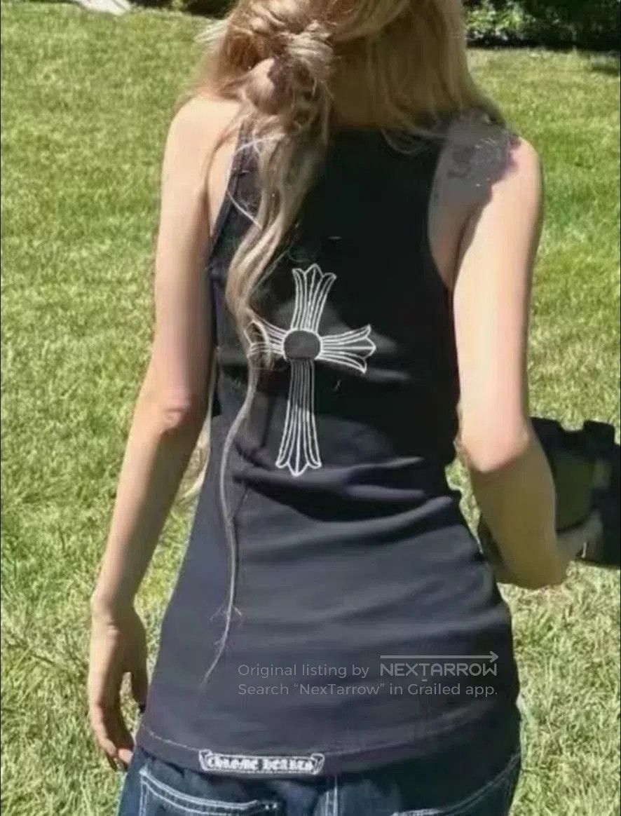 Vintage Vintage Chrome Hearts 90s Cross Tank Top. Size US S / EU 44-46 / 1 - 6 Thumbnail