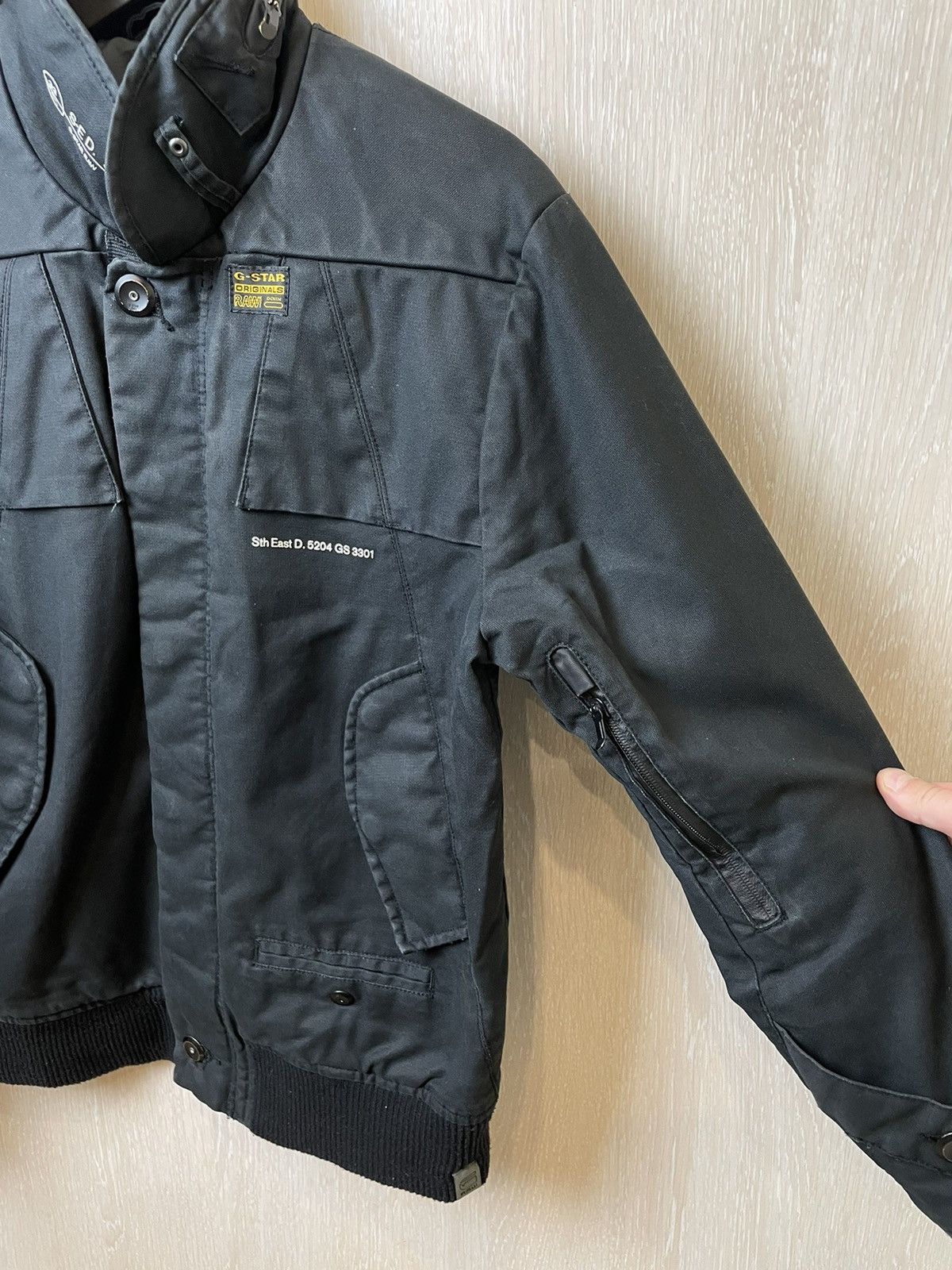 G-Star × Vintage Vintage G-Star Raw Biker Jacket Mulipocket Size US L / EU 52-54 / 3 - 4 Thumbnail