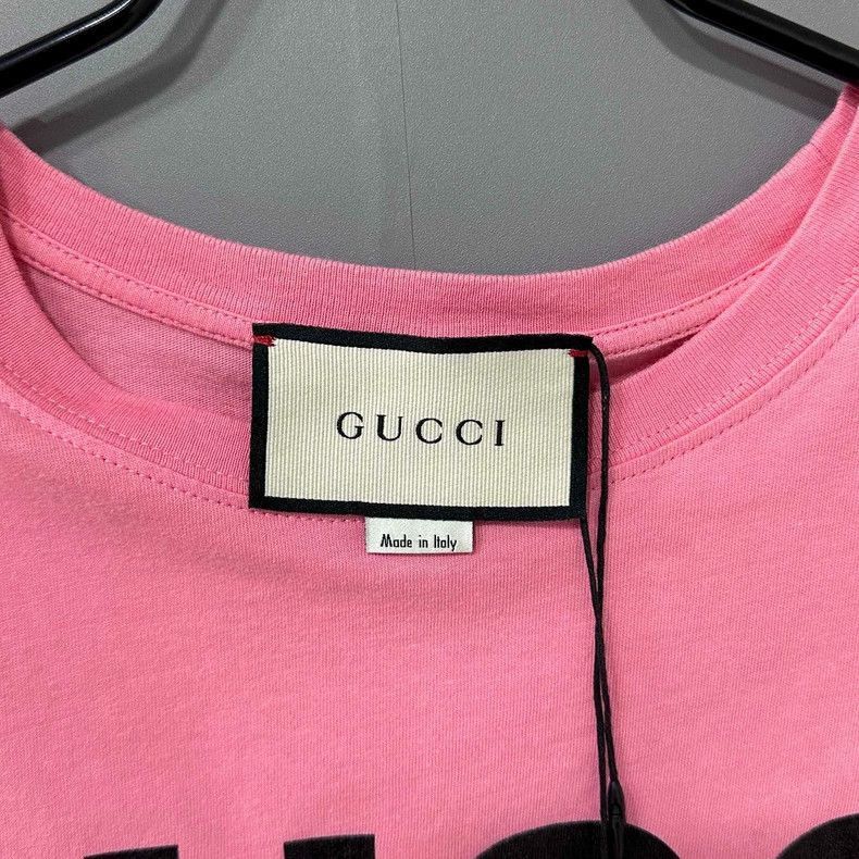 Gucci GUCCI Pink Short Sleeve Logo TShirt-2505 Size XXS / US 00 / IT 34 - 5 Thumbnail