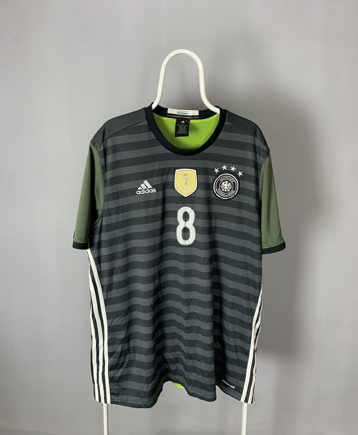 Adidas Germany 2016-2017 Adidas Soccer Jersey Away #8 Kroos Size US XXL / EU 58 / 5 - 1 Thumbnail