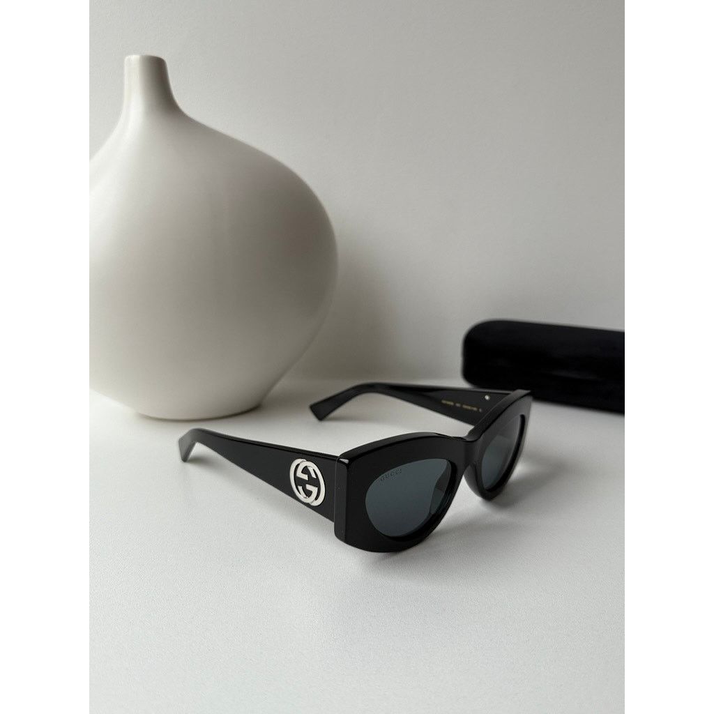 Gucci NEW Gucci GG1843S Black Cat Eye Sunglasses $515 Size ONE SIZE - 5 Thumbnail
