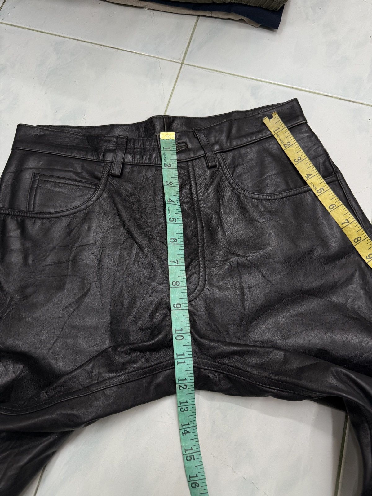 Genuine Leather 🔥🔥🔥ARCHIVE LEATHER PANTS Size US 31 - 12 Thumbnail
