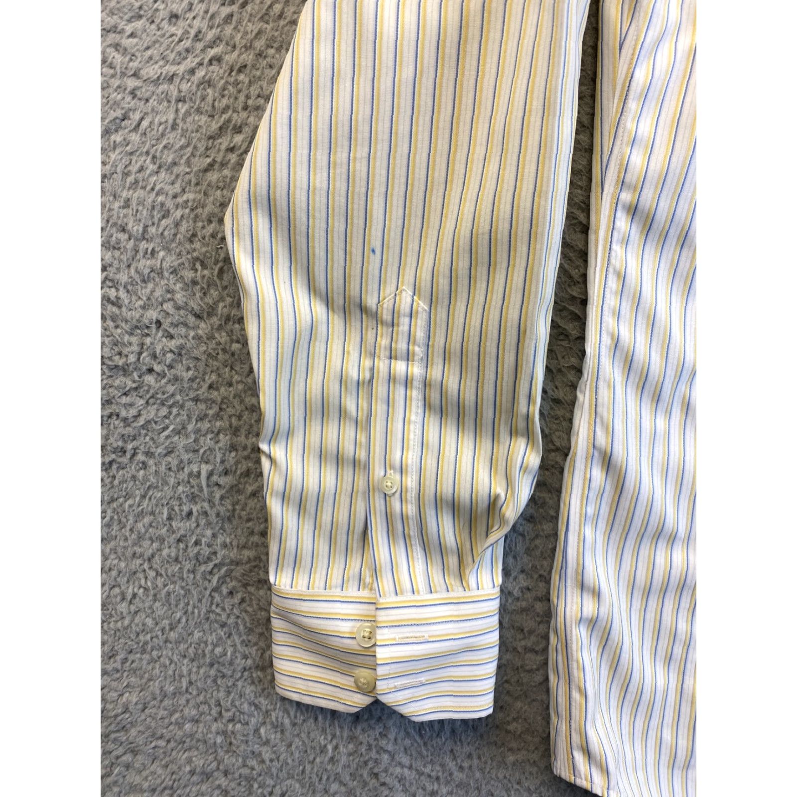 Banana Republic Banana Republic Men's Dress Shirt Medium Long Sleeve Collared Button-Down Multicolor Cotton Slimming Size 40R - 7 Thumbnail