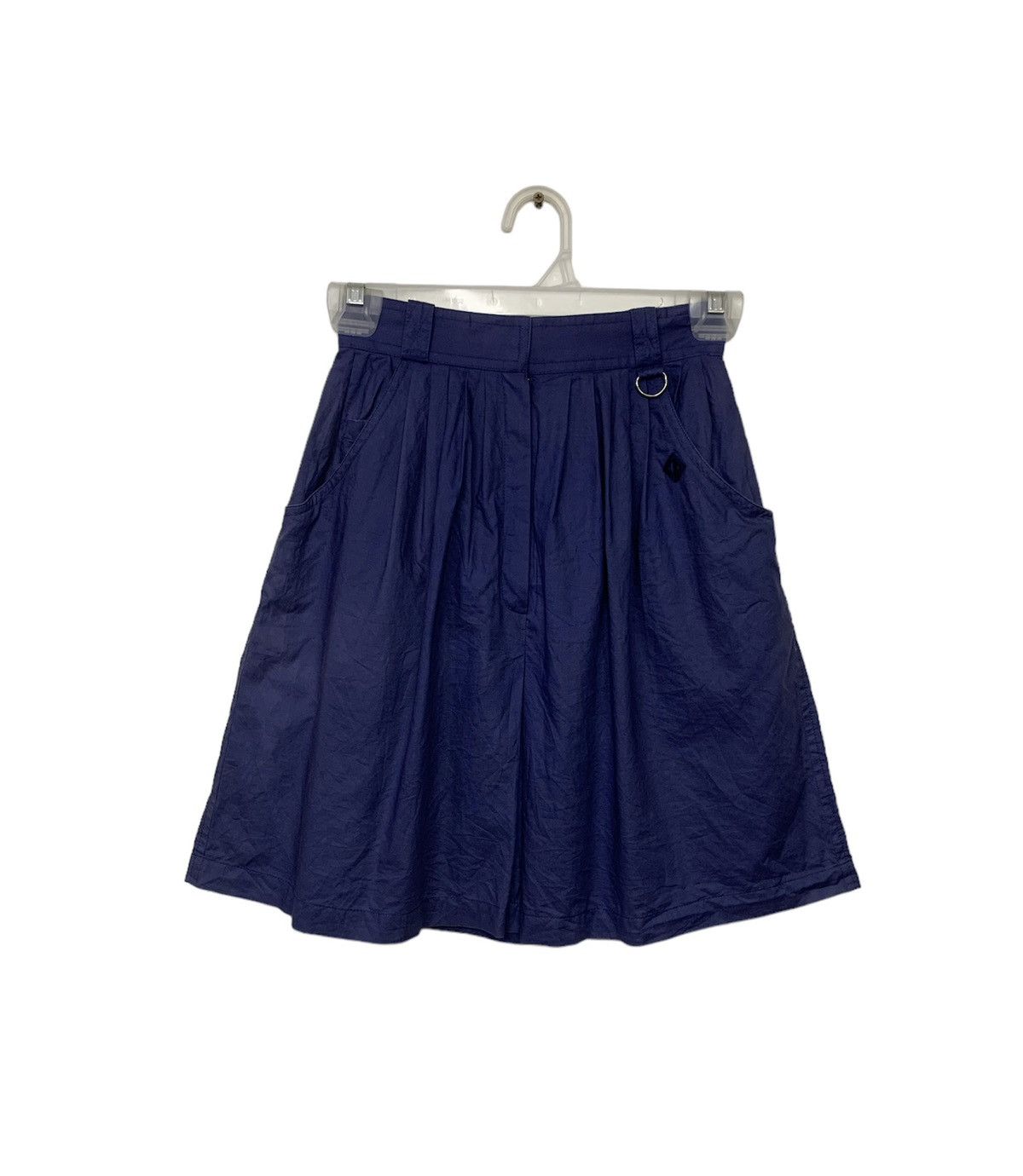 image of Christian Dior Monsieur Vintage Cristian Dior Sports Mini Skirts Half Zipper in Navy Blue, Women's 
