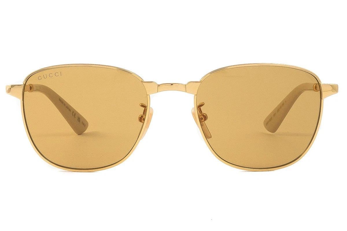 Gucci GUCCI SUPREME 1132 Gold Gg1132S 001 Retro Rim Sunglasses Size ONE SIZE - 11 Thumbnail