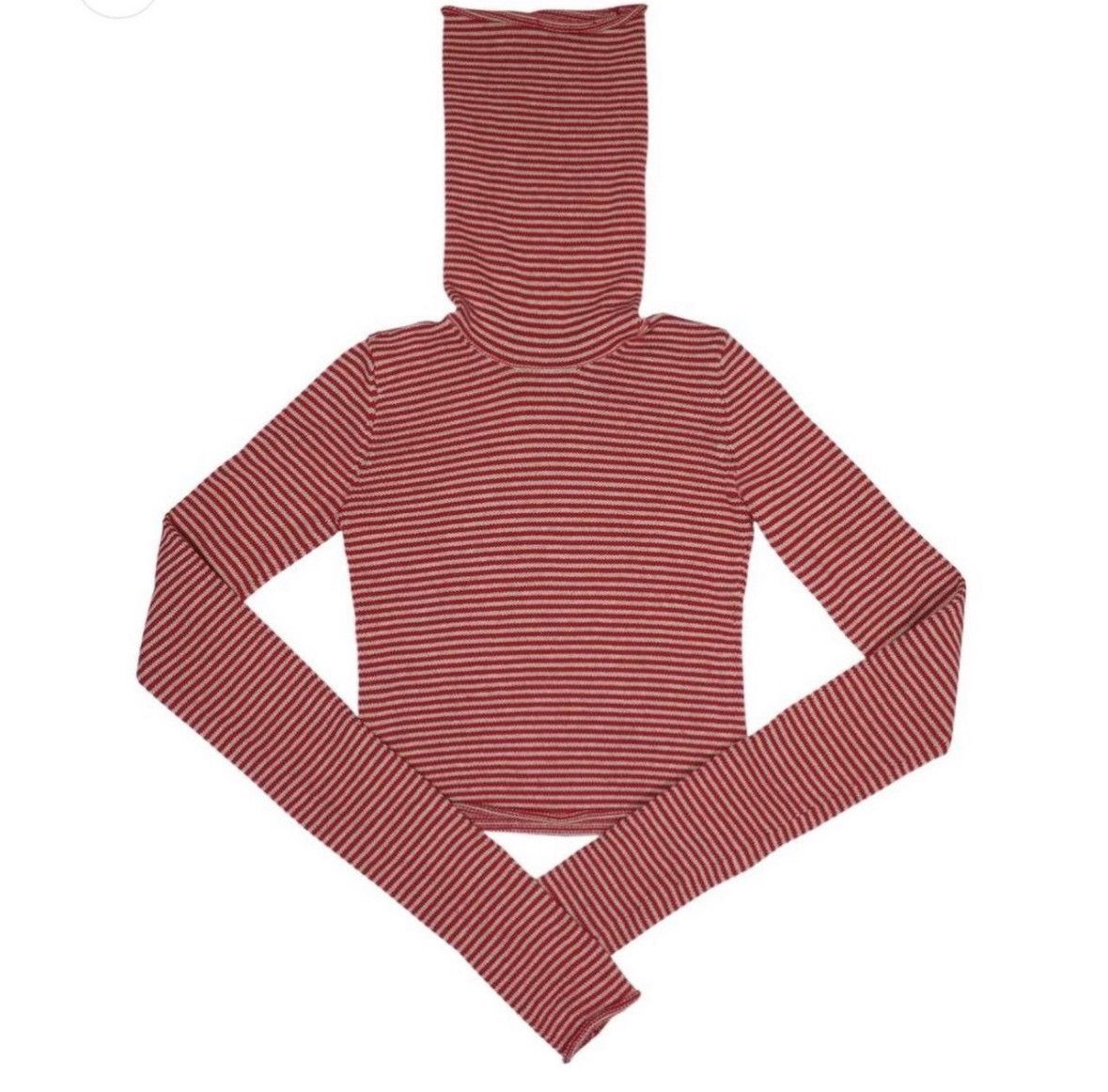 Other Ilana Blumberg red Stripey Double Snood Sweater Size L / US 10 / IT 46 - 2 Thumbnail