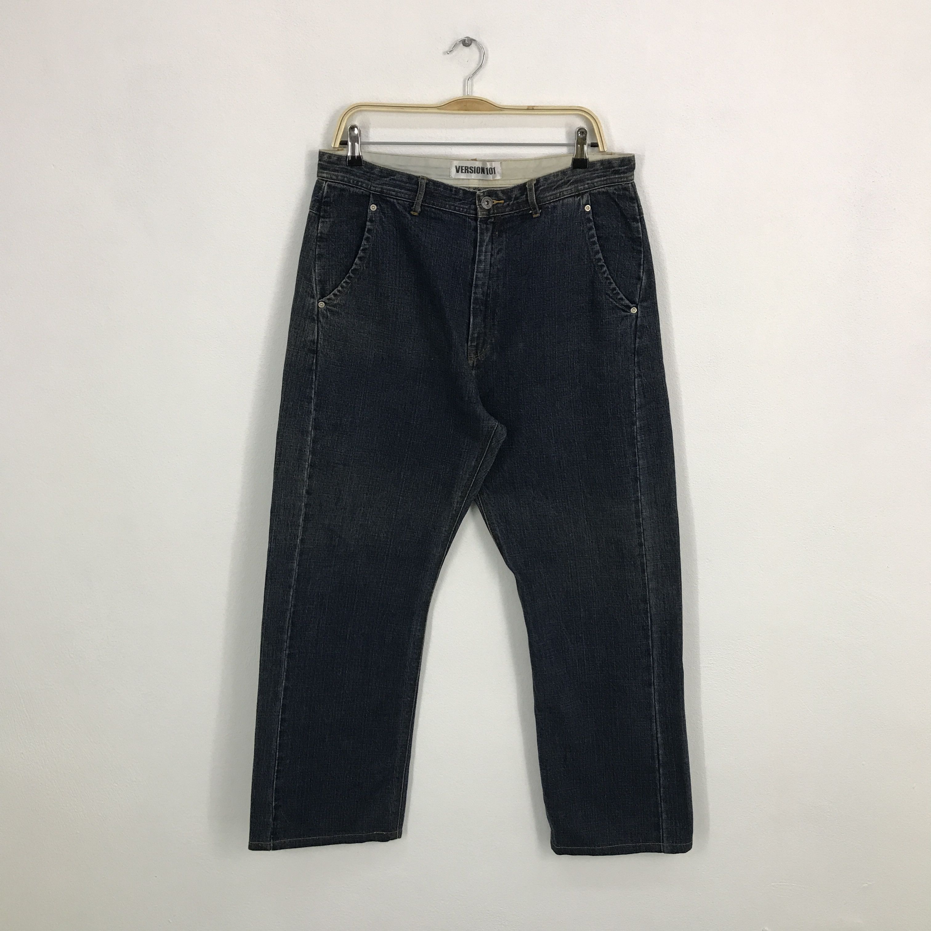 Japanese Brand Version101 japanese brand baggy jean pants Size US 34 / EU 50 - 1 Thumbnail
