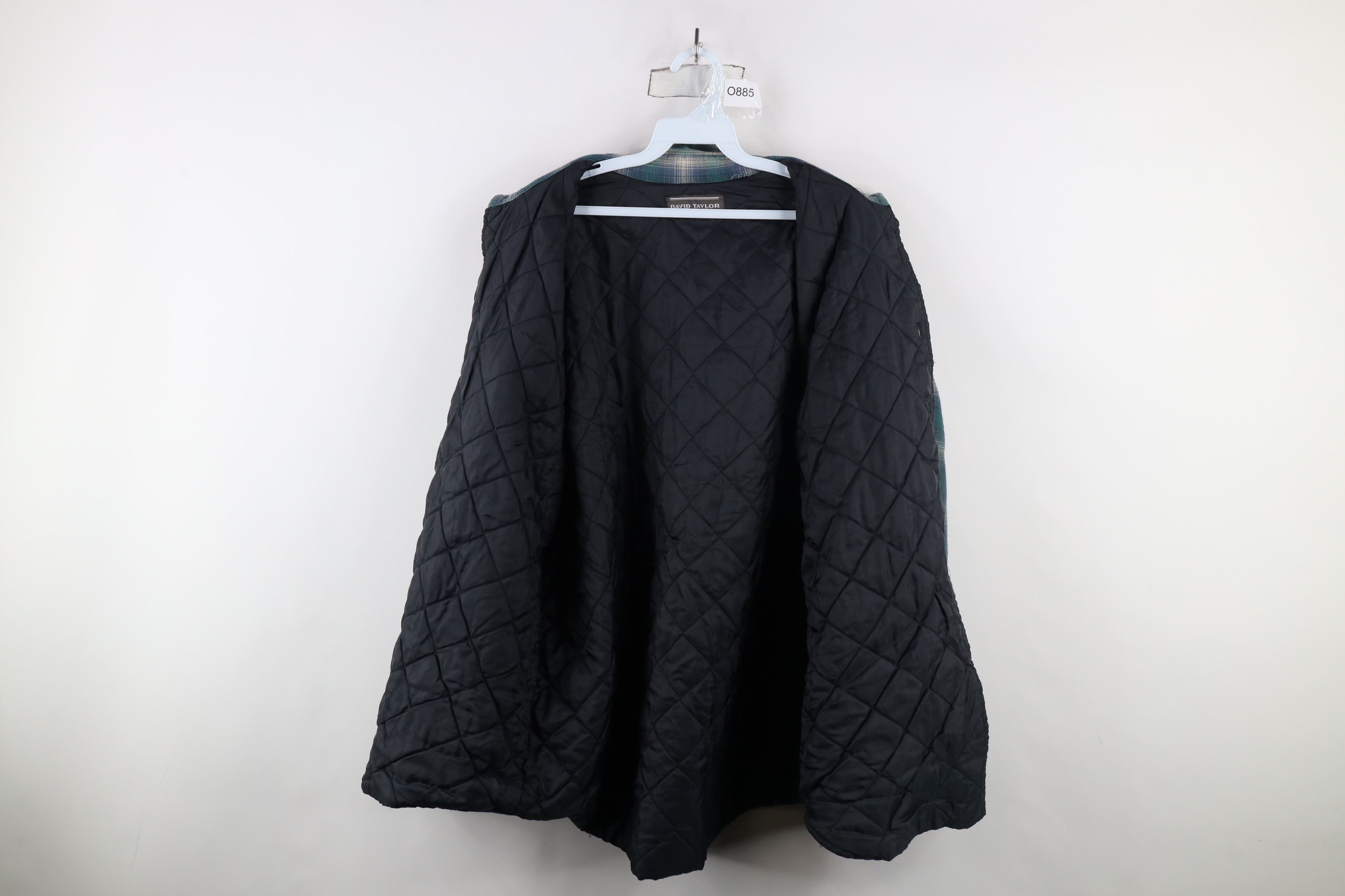 Vintage Vintage 90s Streetwear Quilted Flannel Shirt Jacket Shirt Size US XL / EU 56 / 4 - 11 Thumbnail