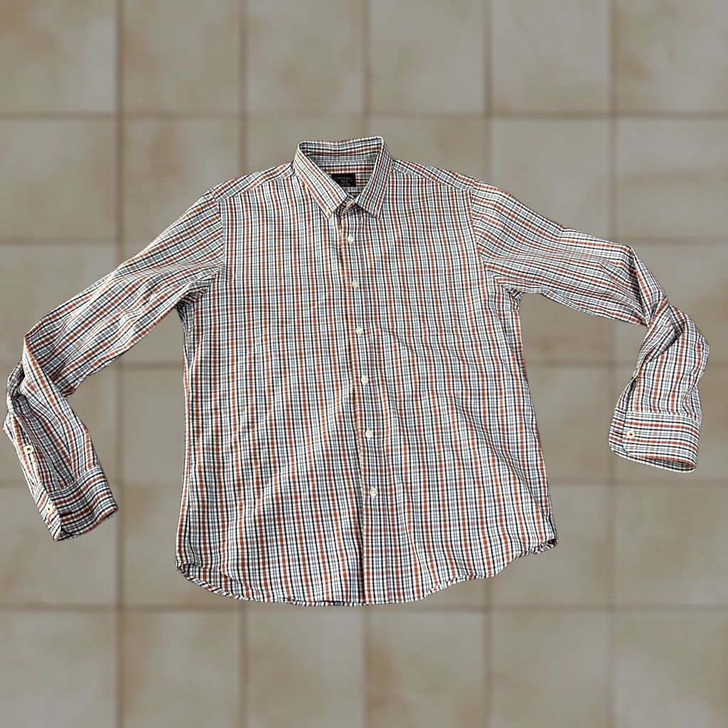 UNTUCKit UNTUCKit Shirt Mens Medium Multicolor Check Slim Fit Long Sleeve Button Front Size US M / EU 48-50 / 2 - 1 Thumbnail