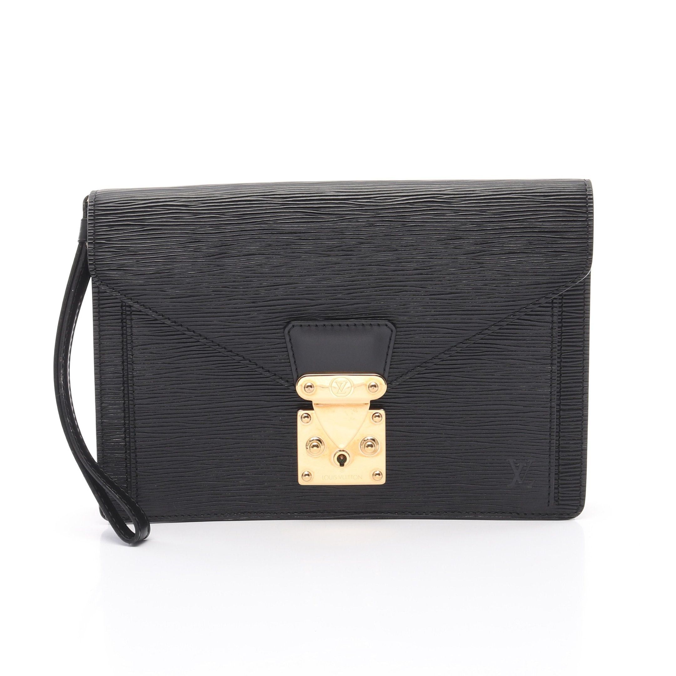 Louis Vuitton Louis Vuitton Serie Dragonne Epi Noir Clutch Bag Leather Black Size ONE SIZE - 1 Thumbnail