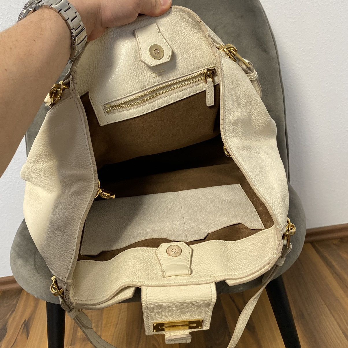 Tom Ford Zip Leather Bag Tom Ford Size ONE SIZE - 2 Thumbnail