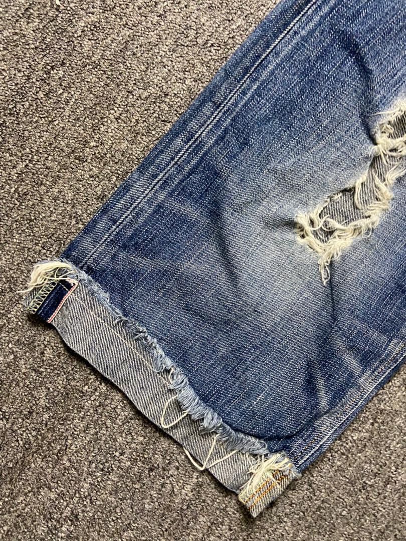 Edwin Edwin Distressed Ripped Crop Jeans (197) Size US 34 / EU 50 - 9 Thumbnail