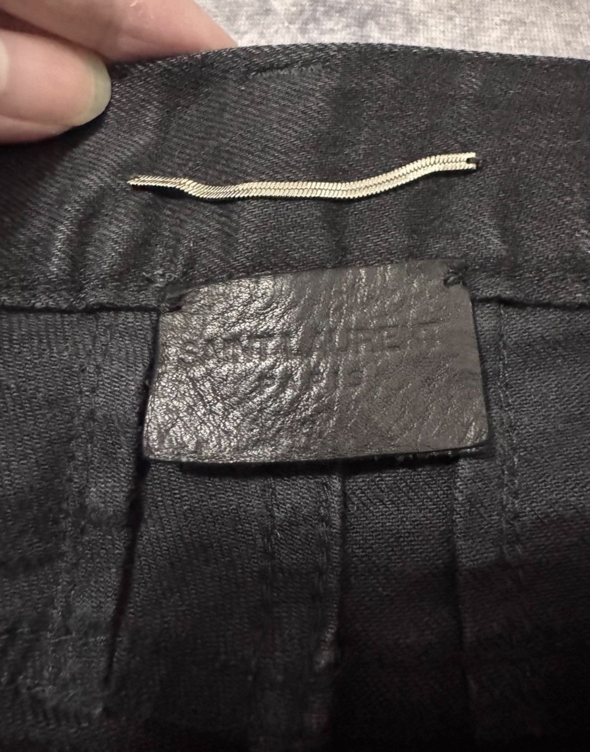 Saint Laurent Paris Saint Laurent (SLP) 16FW Frayed Hem Knee Slash Denim Jeans Size US 31 - 5 Thumbnail