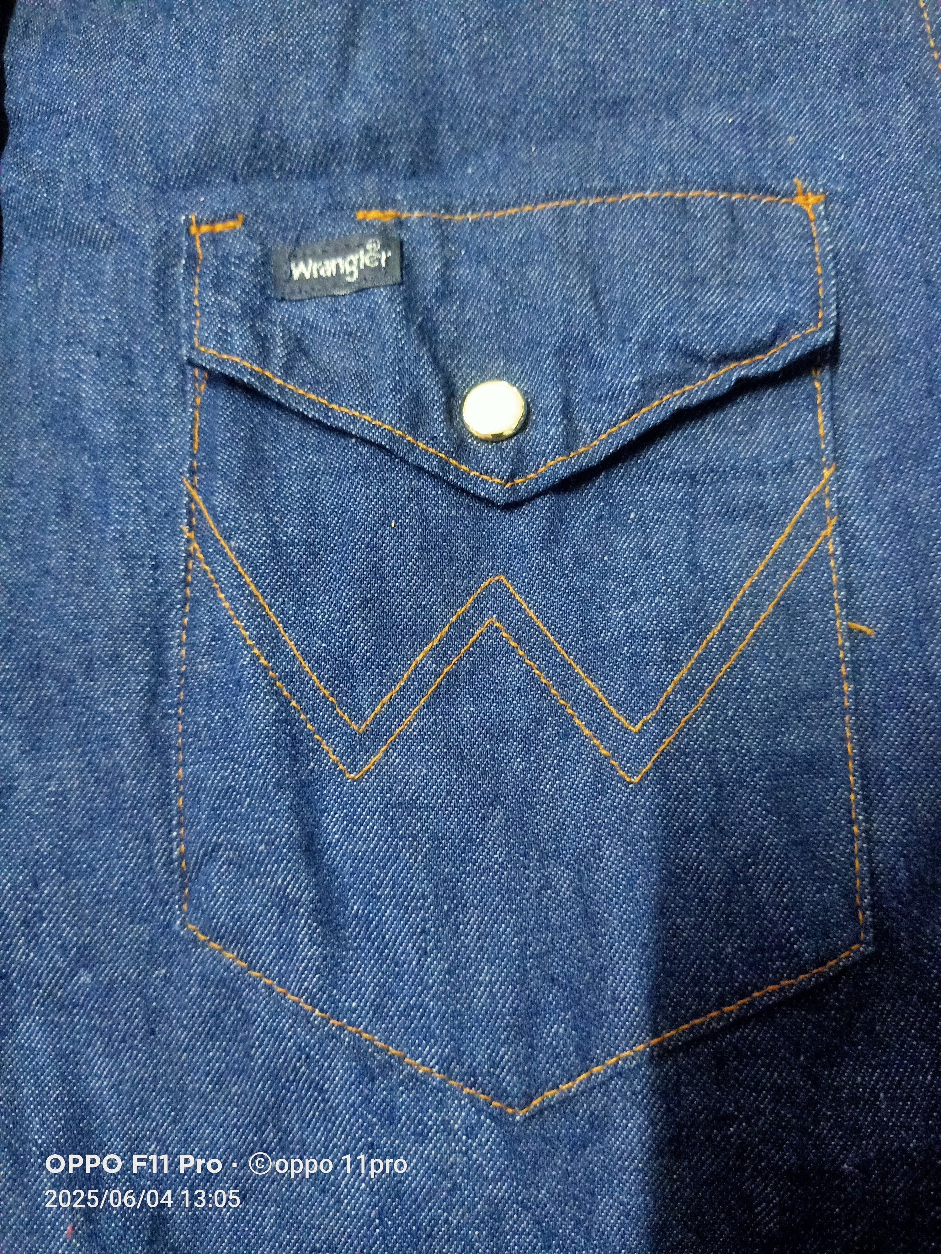 Vintage × Wrangler Wrangler 70a SnapButton Western Men Denim Size US M / EU 48-50 / 2 - 8 Thumbnail