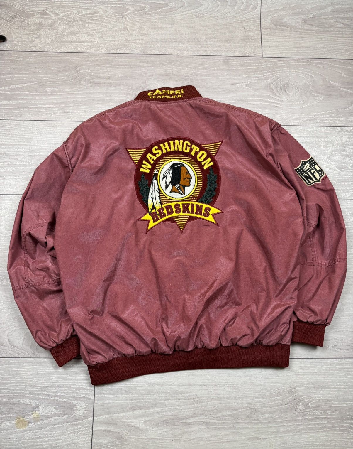 NFL Vintage Red Skins Washington Campri NFL Bomber Jacket Size US XXL / EU 58 / 5 - 1 Thumbnail