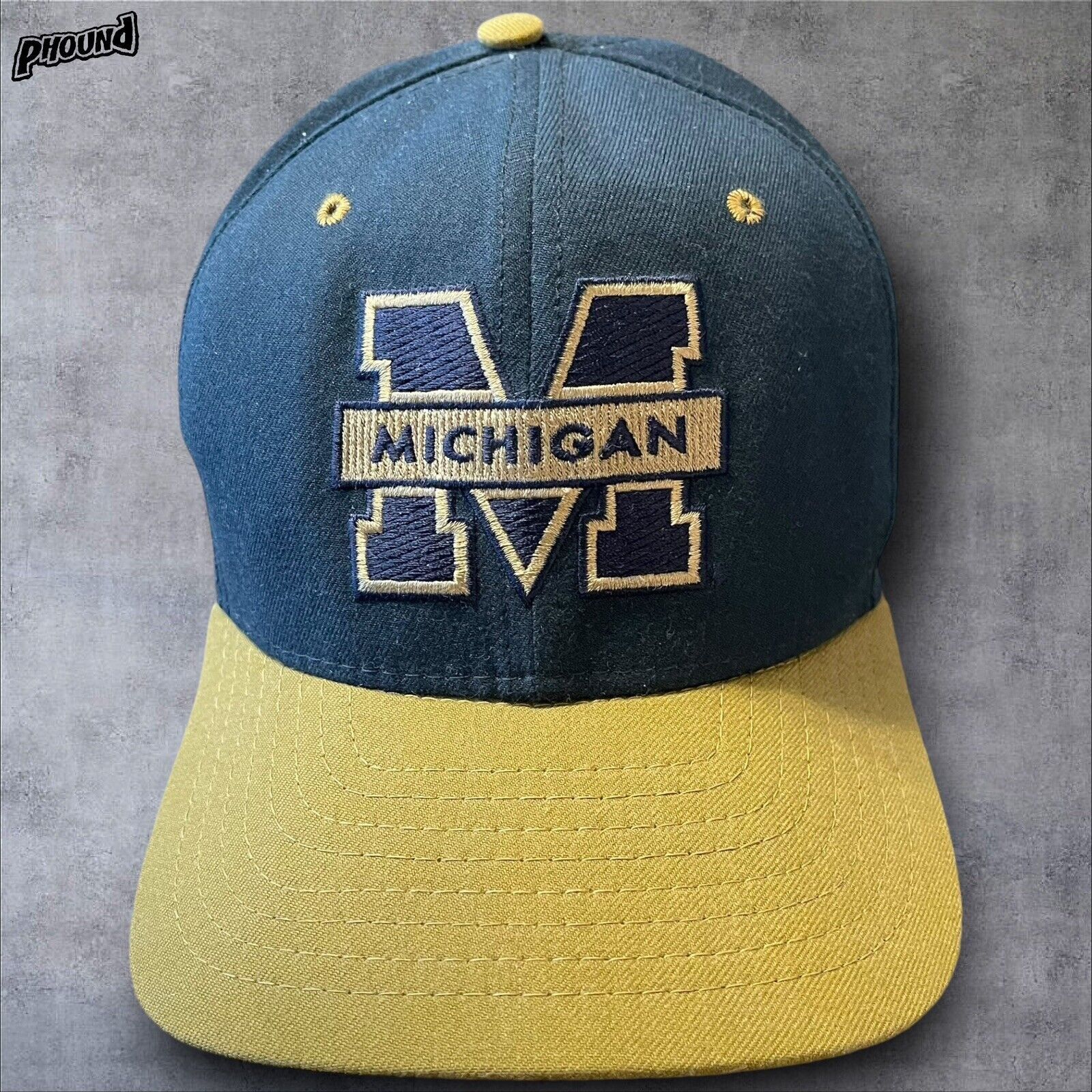 New Era Vintage 90’s NEW ERA Michigan Wolverines SnapBack Hat GUC Size ONE SIZE - 1 Thumbnail