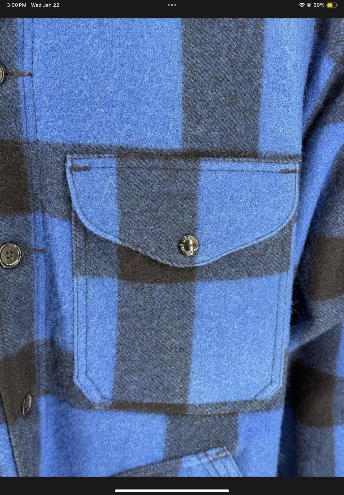 Filson Vintage 2000s Filson Flannel Shirt Blue Black Men’s Size L Size US L / EU 52-54 / 3 - 4 Thumbnail