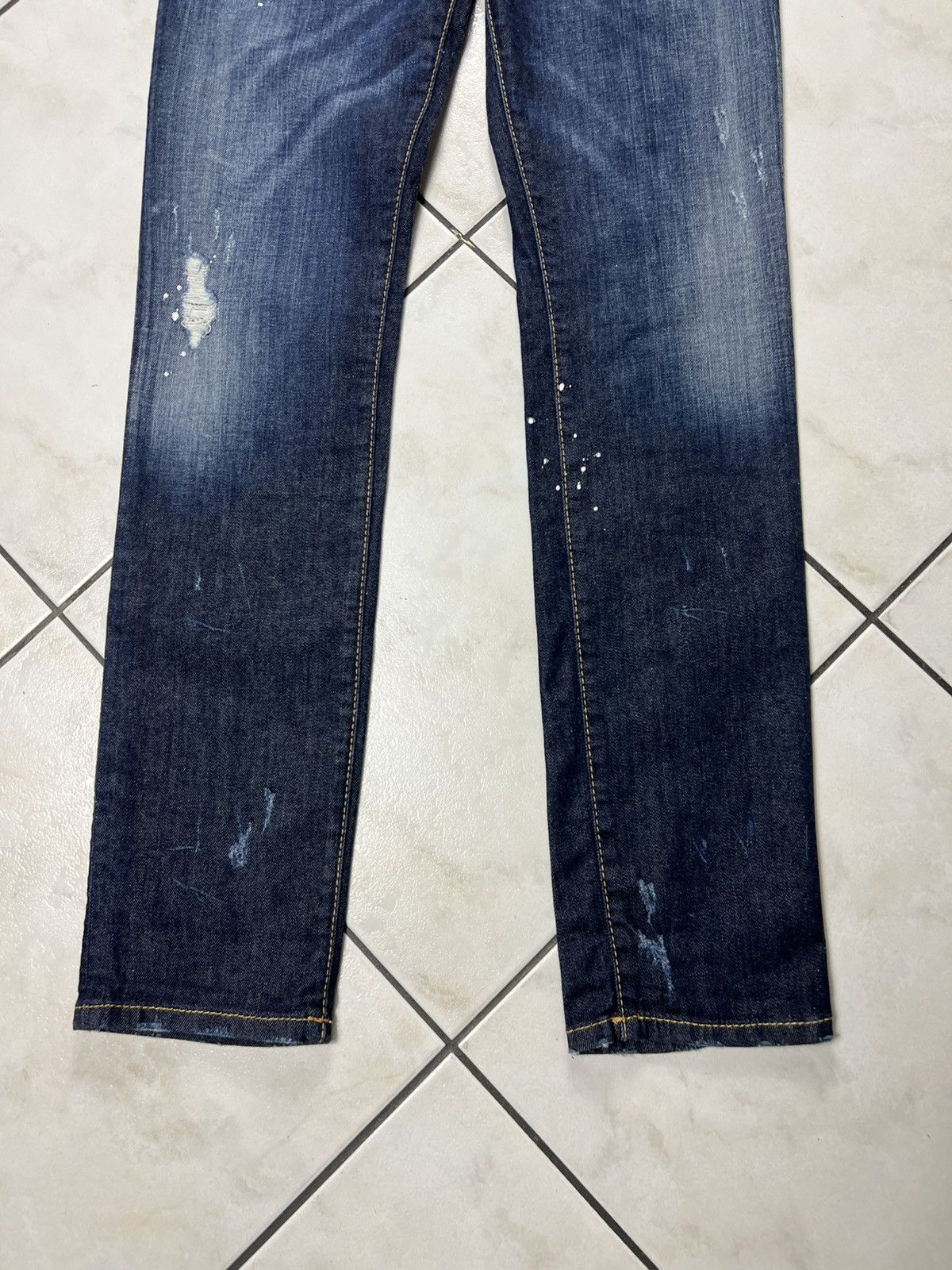 Dsquared2 Dsquared2 classic distressed painted slim denim jeans pants Size US 30 / EU 46 - 5 Thumbnail
