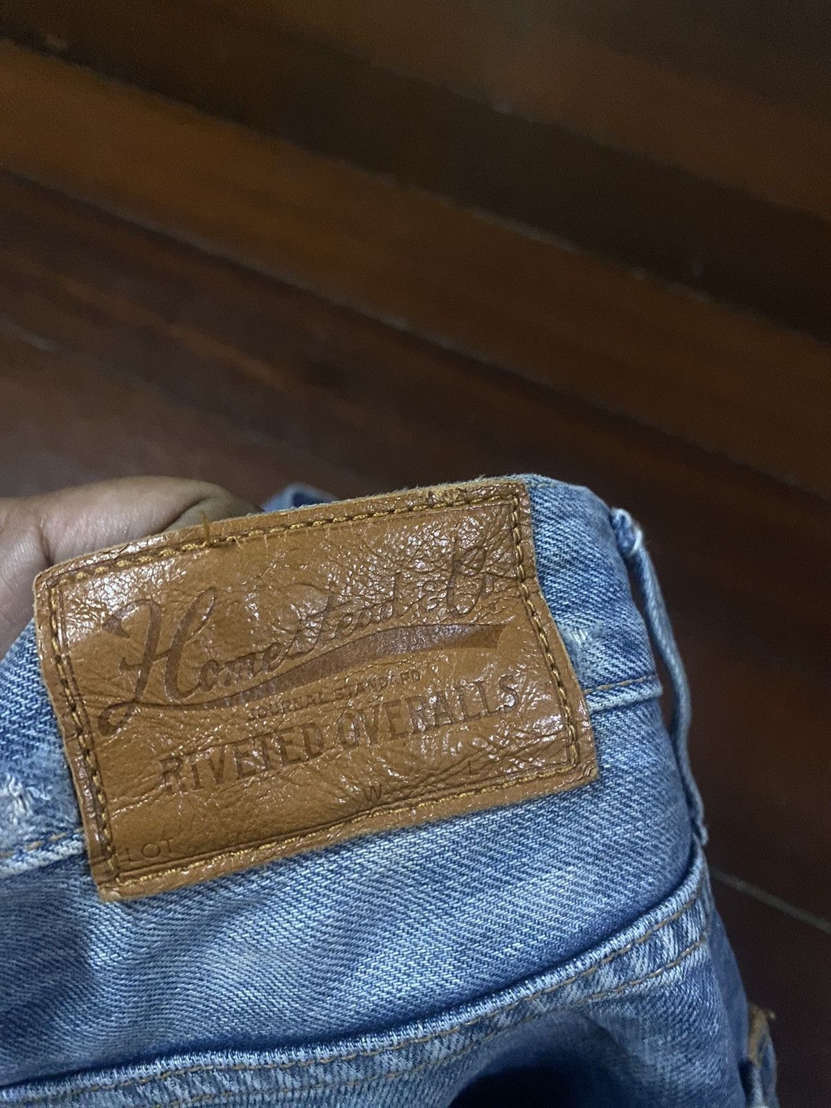 Japanese Brand × Journal Standard FIRE 🔥 JOURNAL STANDARD HOMESTEAD DISTRESSED FLARE JEANS Size US 33 - 15 Thumbnail