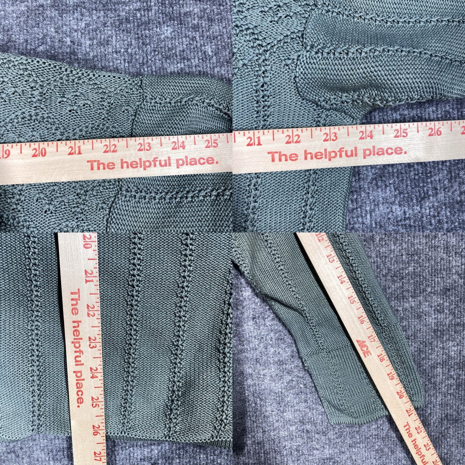 Vintage VINTAGE Ramsay of Dublin Ireland Sweater Women Oversized Hand Loomed Cotton L Green Size L / US 10 / IT 46 - 9 Thumbnail