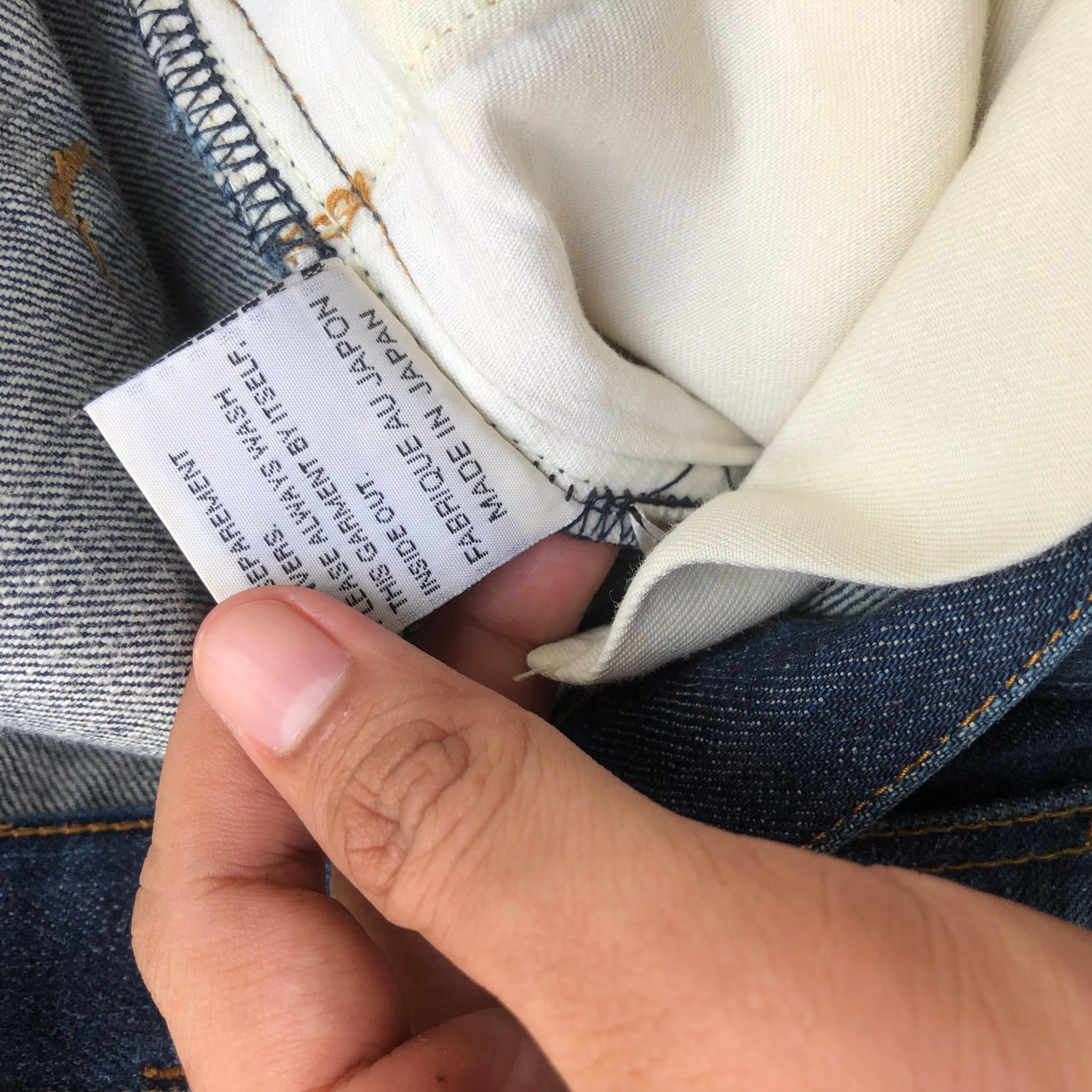 Dior × Hedi Slimane SS04 Dior Vintage Fading Strip Jeans Size US 32 / EU 48 - 6 Thumbnail