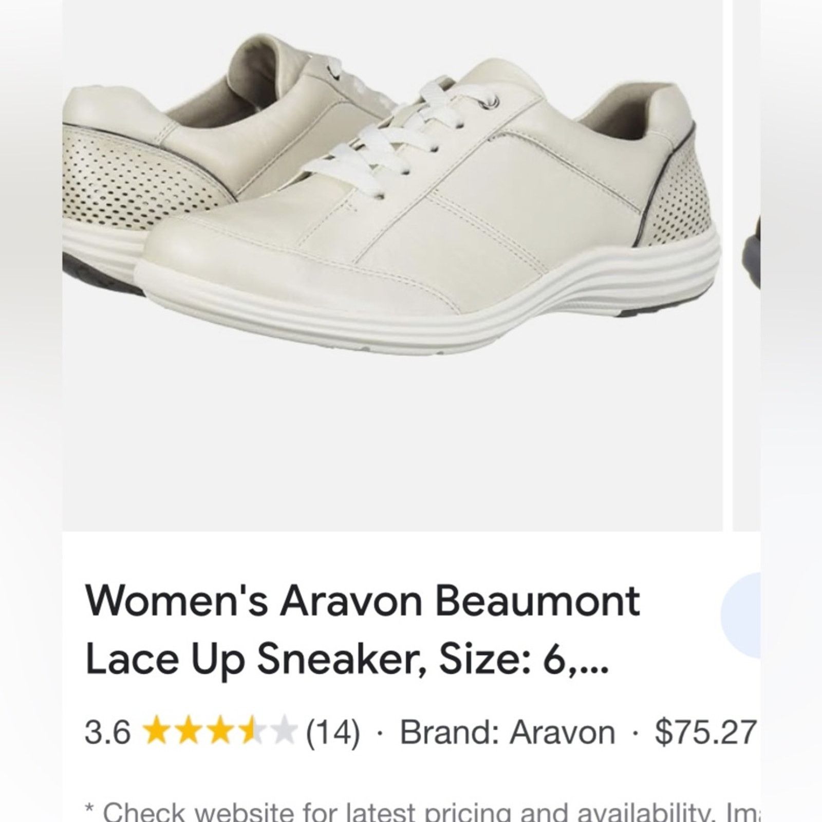 Vintage Aravon walking shoes hiking athletic trainer shoes Size US 8 / IT 38 - 3 Thumbnail