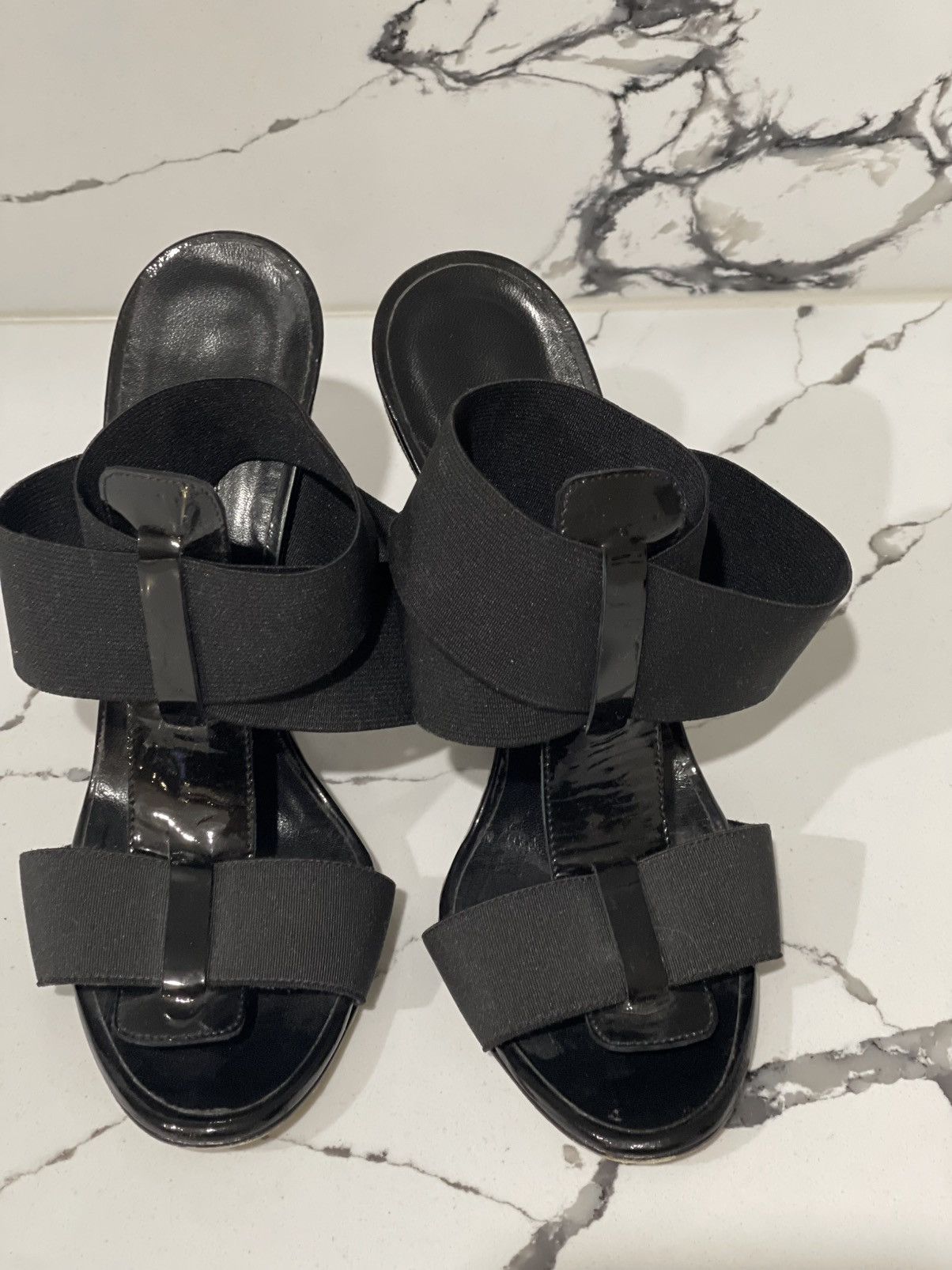 Manolo Blahnik Manolo Blahnik Black Wedges Size US 5 / IT 35 - 5 Thumbnail