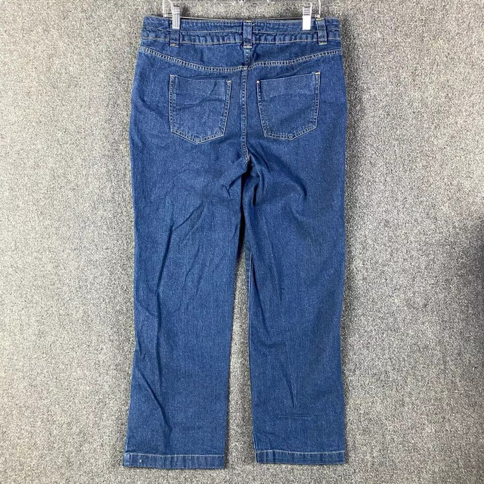 Other Woman Within Jeans Women's 14W Plus Straight Leg 100% Cotton Size 36" / US 14 / IT 50 - 6 Thumbnail