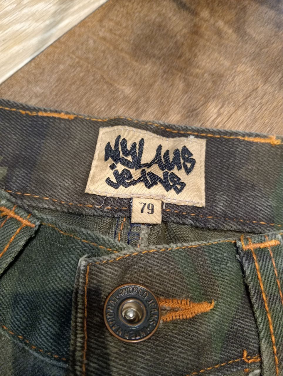 If Six Was Nine JAPANESE NYLAUS DOUBLE WAIST FLARED JEANS Size US 31 - 5 Thumbnail