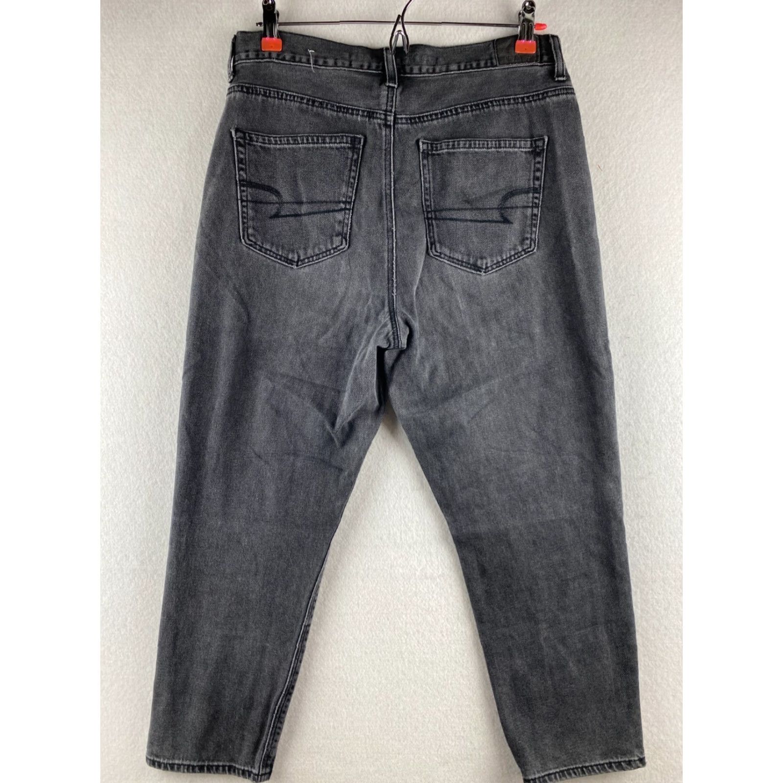 American Eagle Outfitters American Eagle Outfitters Jeans Womens 12 Black High Rise Loose Fit Denim 31x23 Size 34" / US 12 / IT 48 - 7 Thumbnail