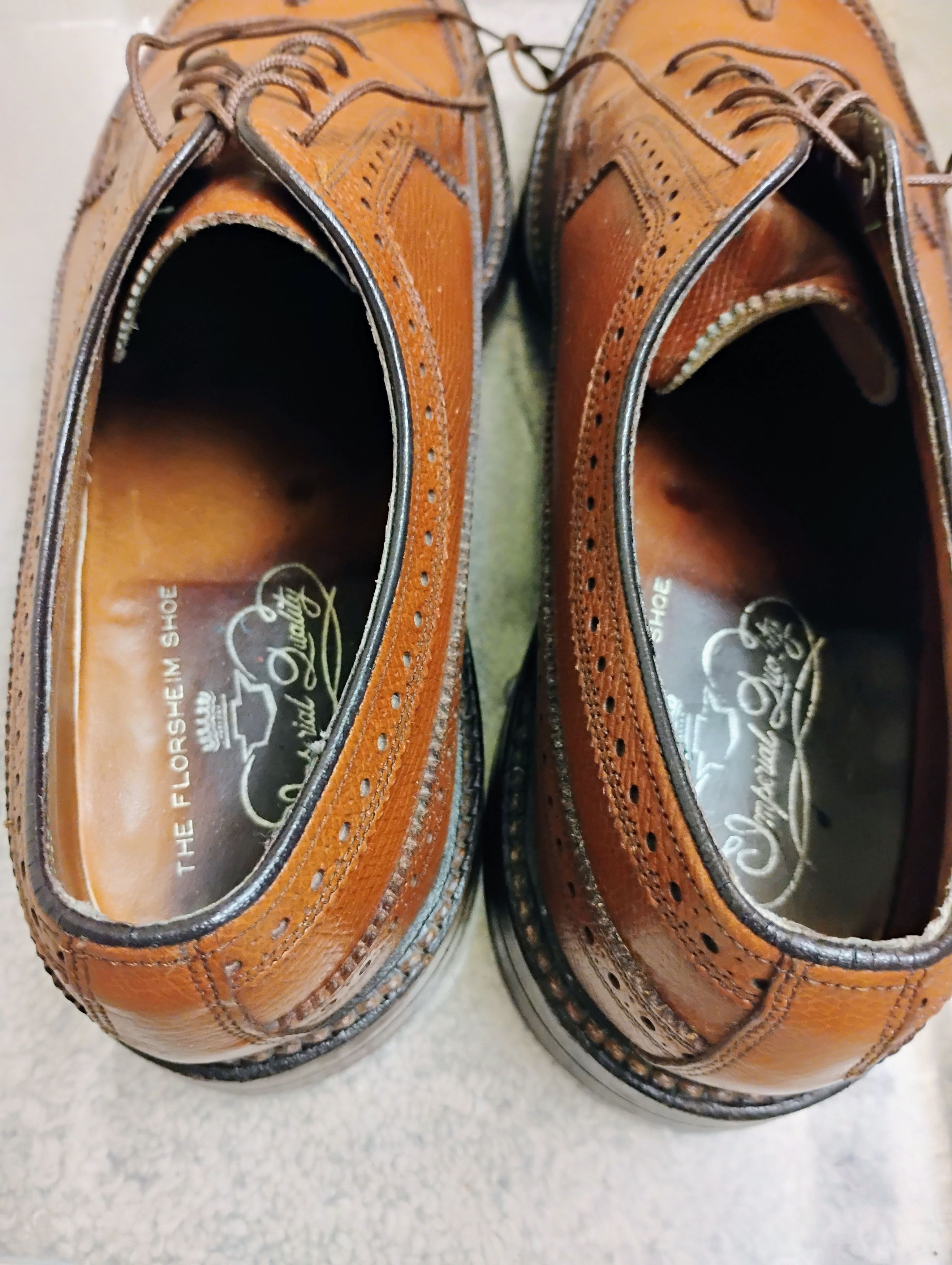 Florsheim Imperial Kenmoor Longwing V-Cleat 93602 Size US 8 / EU 41 - 2 Thumbnail