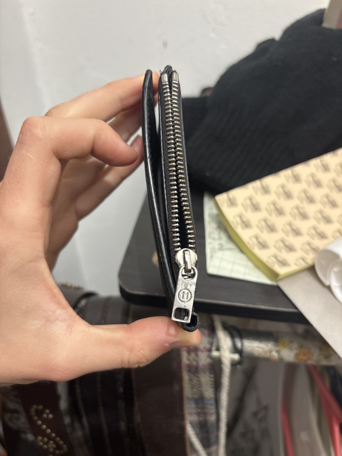 Maison Margiela Black Stitch Wallet Size ONE SIZE - 10 Thumbnail