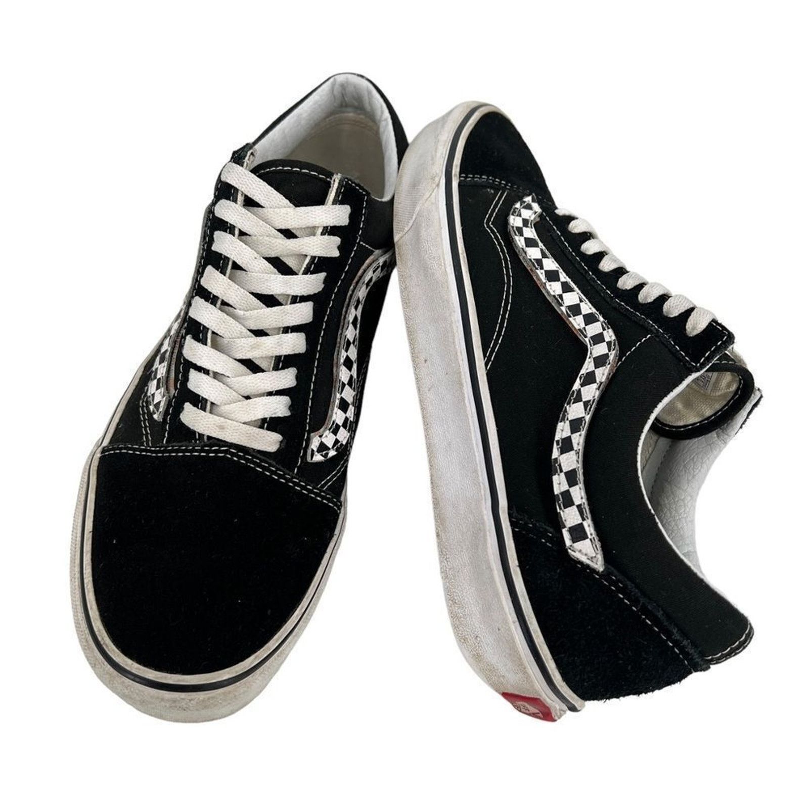 Vans Vans Old Skool Black & White Checkered Jazz Stripes Size US 10.5 / EU 43-44 - 11 Thumbnail