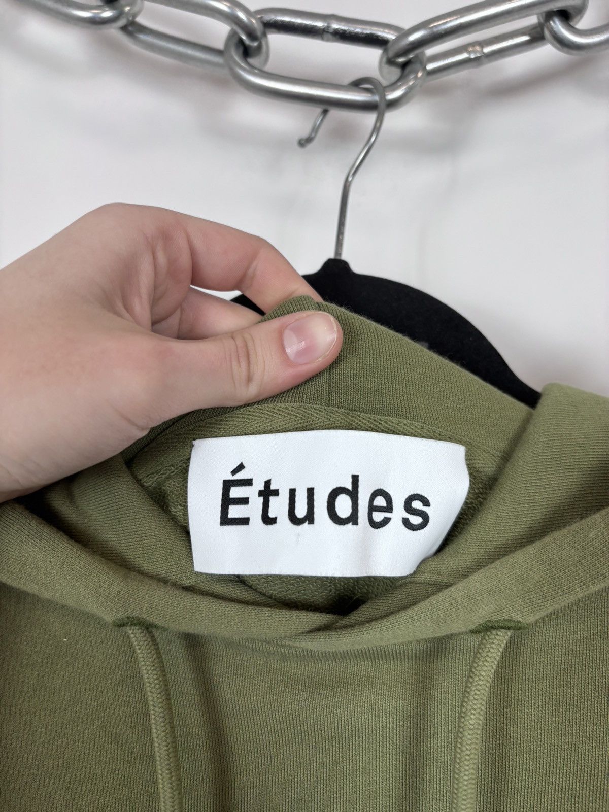 Etudes Etudes Studio Klein Big Embroidered Logo Olive Green Hoodie Size US M / EU 48-50 / 2 - 12 Thumbnail