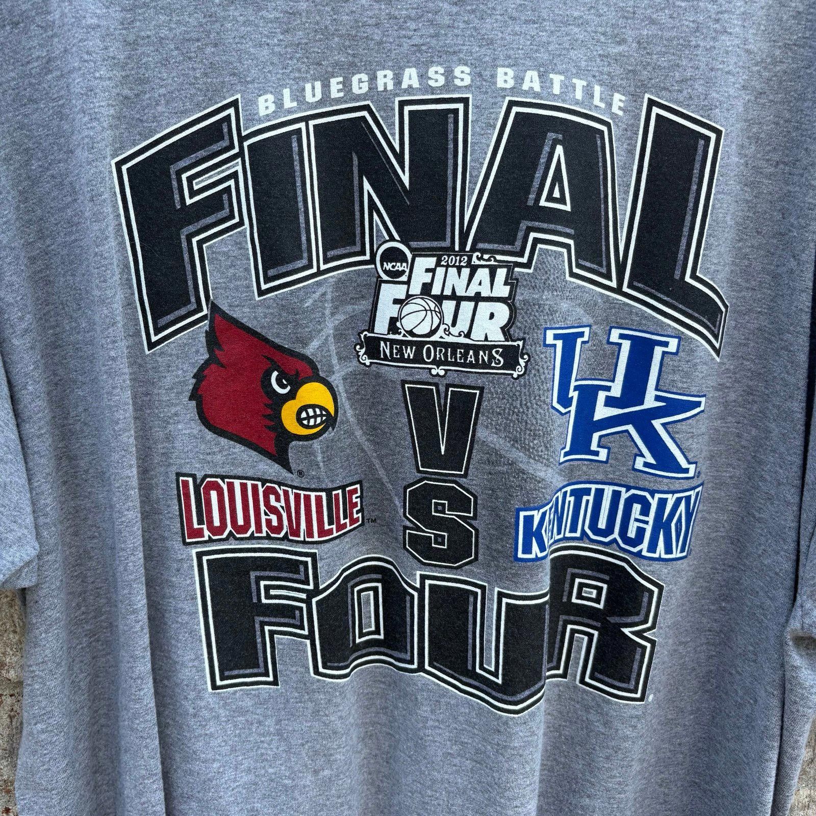 Russell Athletic 2012 Louisville vs Kentucky basketball T-shirt Size US XL / EU 56 / 4 - 2 Thumbnail