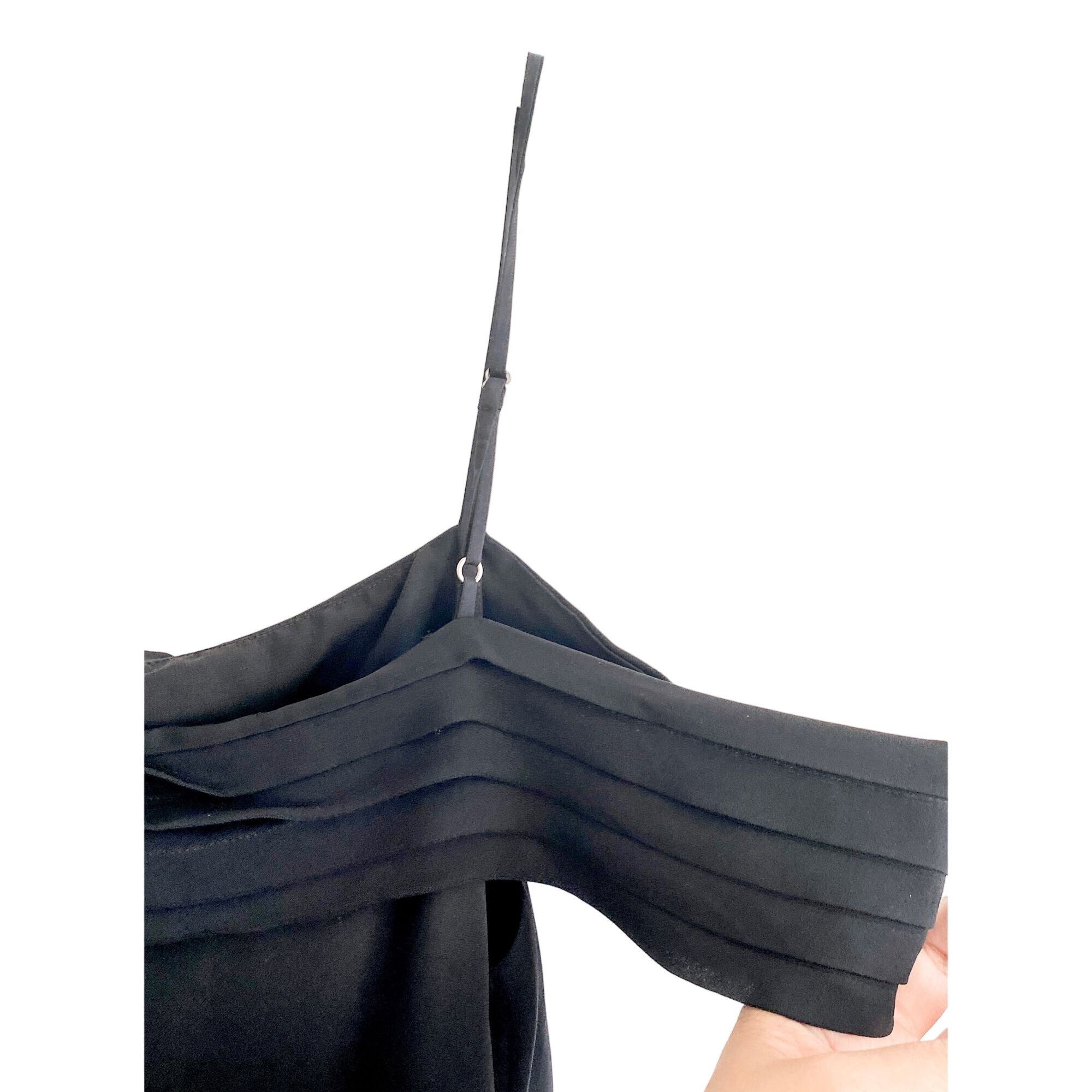 T by Alexander Wang T BY ALEXANDER WANG Black Silk Pleated Midi Dress, Size 4 Size S / US 4 / IT 40 - 9 Thumbnail