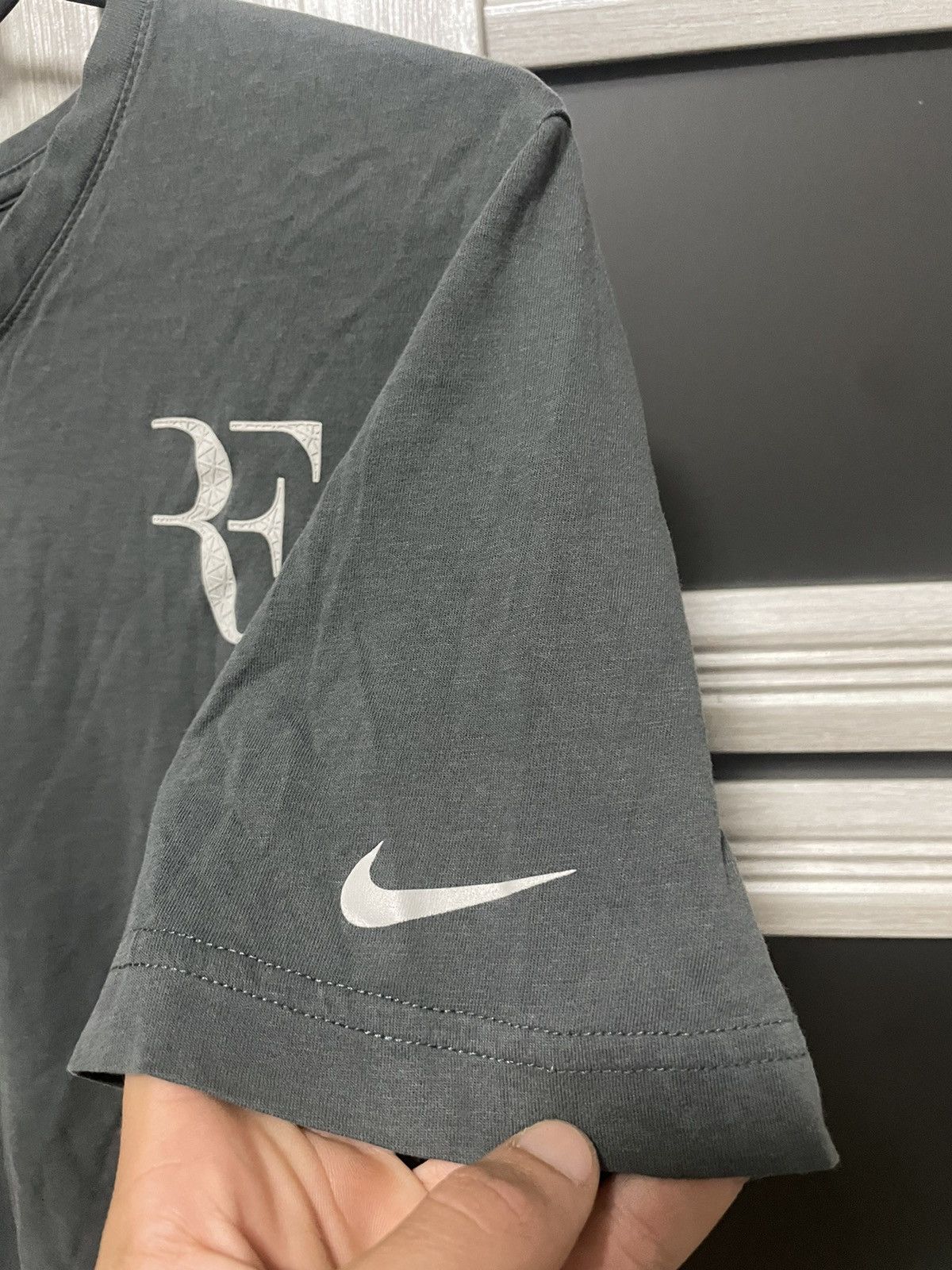 Nike × Vintage Vintage 00s Roger Federer Nike Autograph tee Tennis black Size US S / EU 44-46 / 1 - 6 Thumbnail