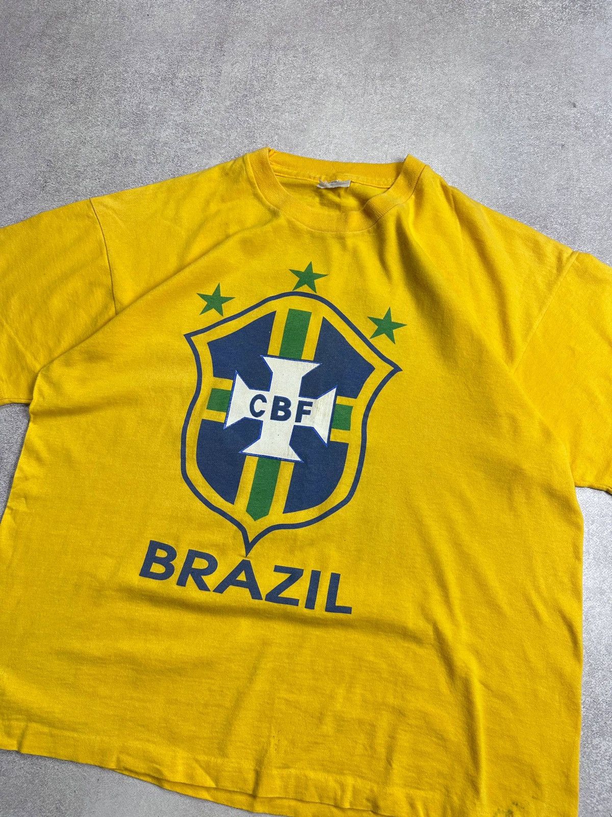 Vintage Vintage 90s Brasil Juninho 25 Boxy T-shirt XL Size US XL / EU 56 / 4 - 3 Thumbnail